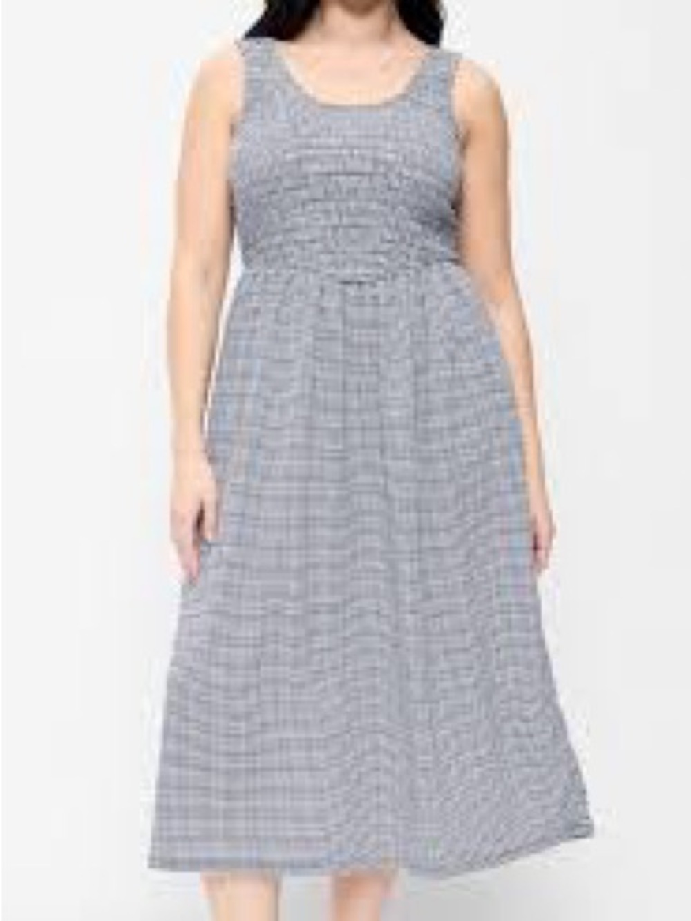 Old Navy XL Gingham Fit & Flare Midi Dress NWOT Dorothy or farmer Costume